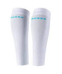 Gococo Compression Calf Sleeves legg hvit kompresjon