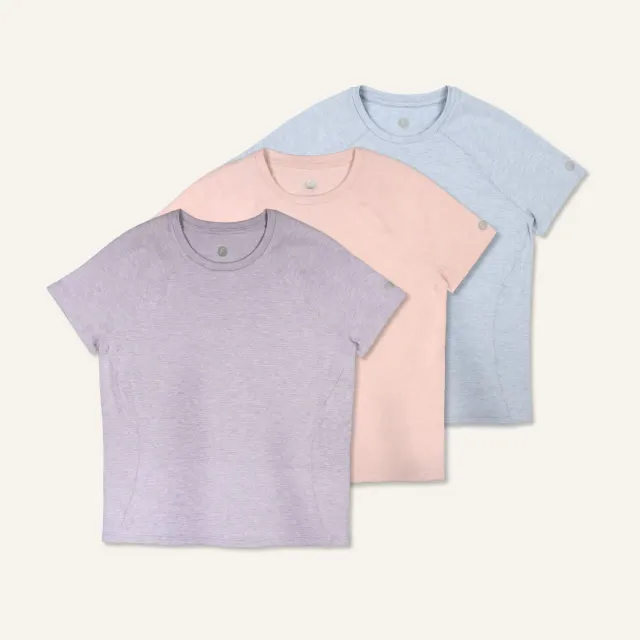 Feetures Stride Flex Performance Tee t-skjorte dame svart miks 3-pk