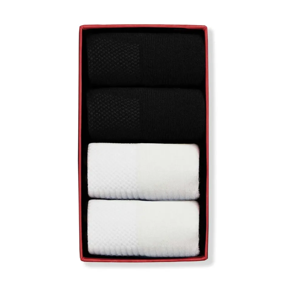 London Sock Company Simply Active Ankle sokker 4-pack hvit
