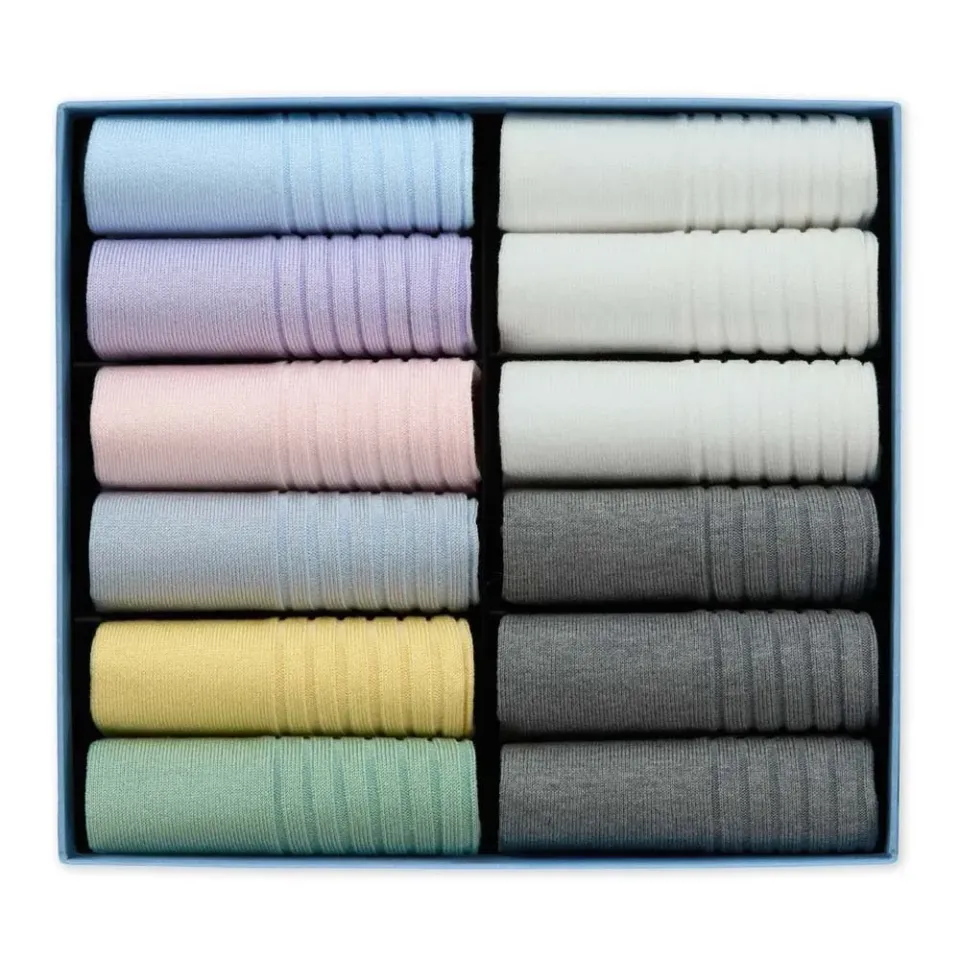 London Sock Company Pastel Trainer ankelsokker 12-pack pastell