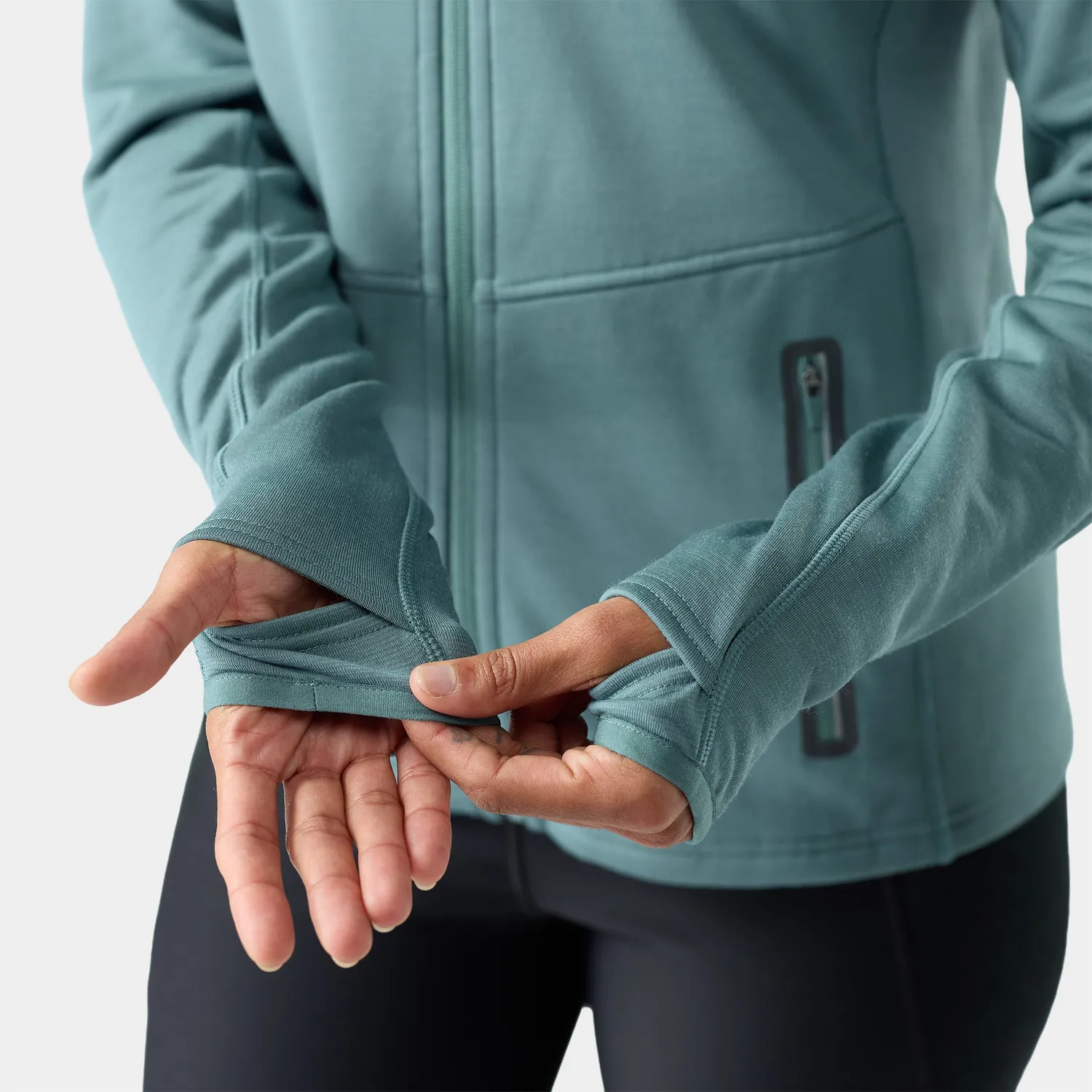 Smartwool Active Fleece fleecejakke dusty teal