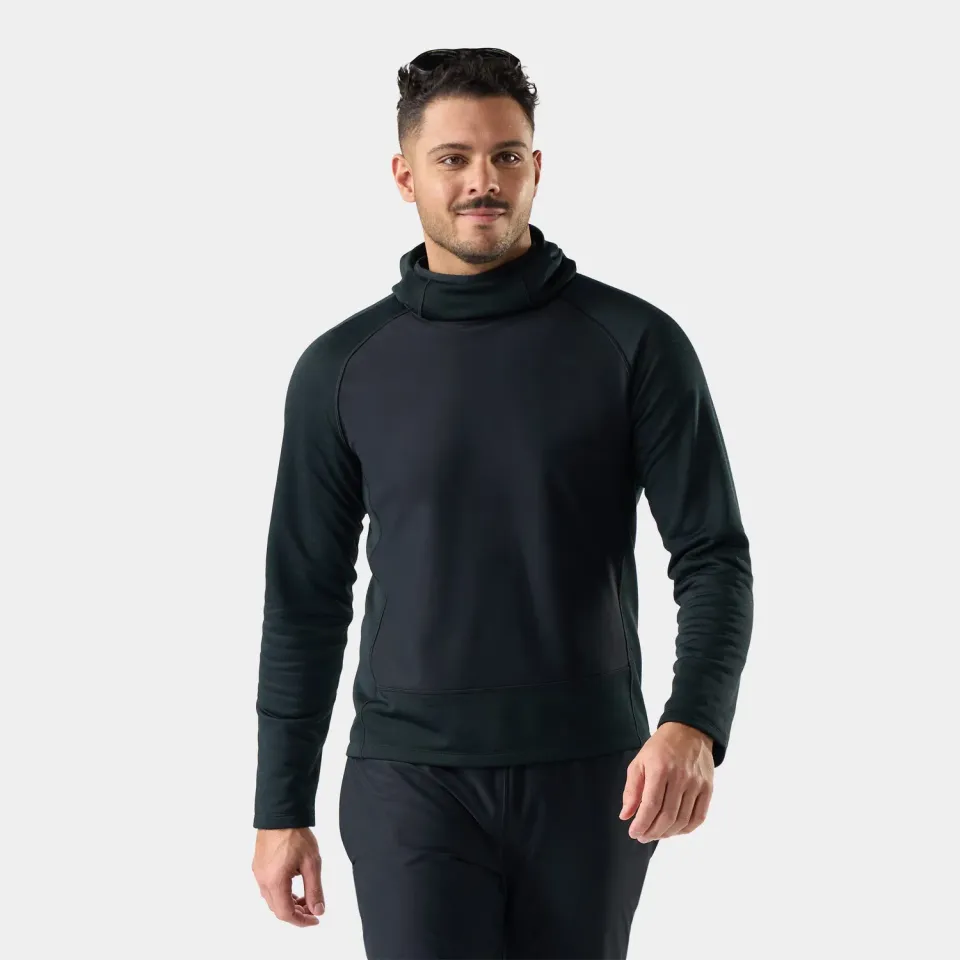 Smartwool Active Fleece Wind hettegenser svart vindtet