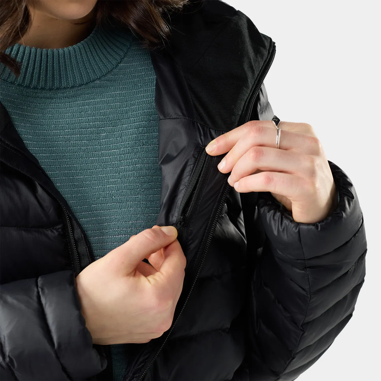 Smartwool Winterloft Hooded Parka vinterparka Black varm