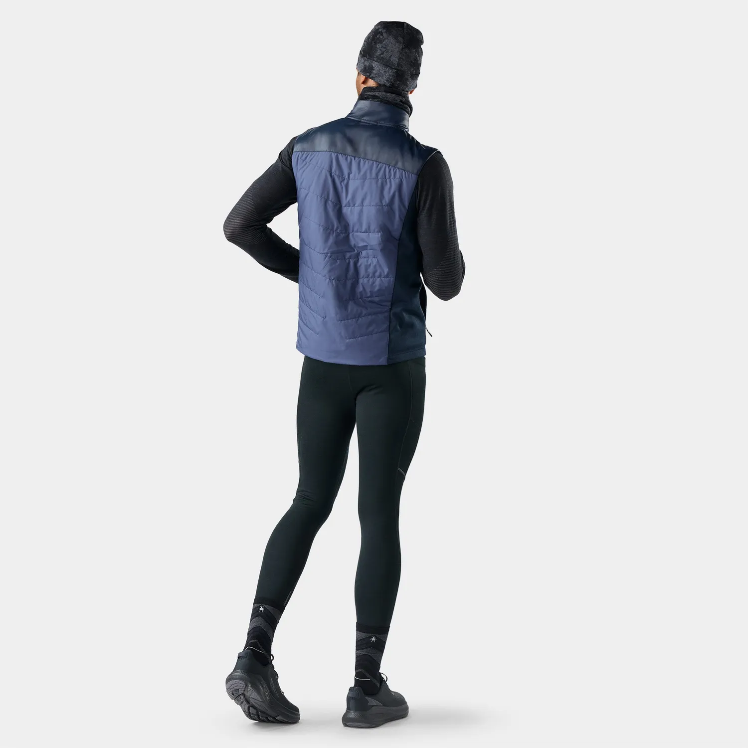 Smartwool Smartloft vest nightfall blue resirkulert ull