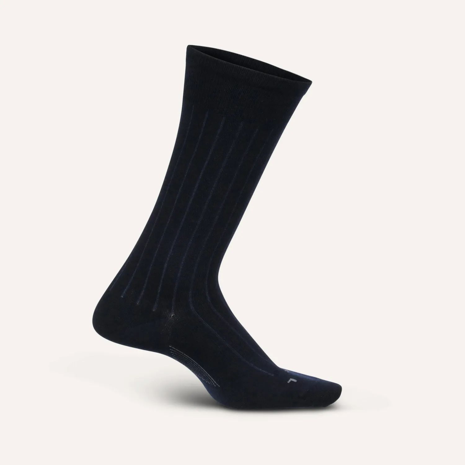 Feetures Everyday Max Cushion Crew Classic Rib sokker svart tykke