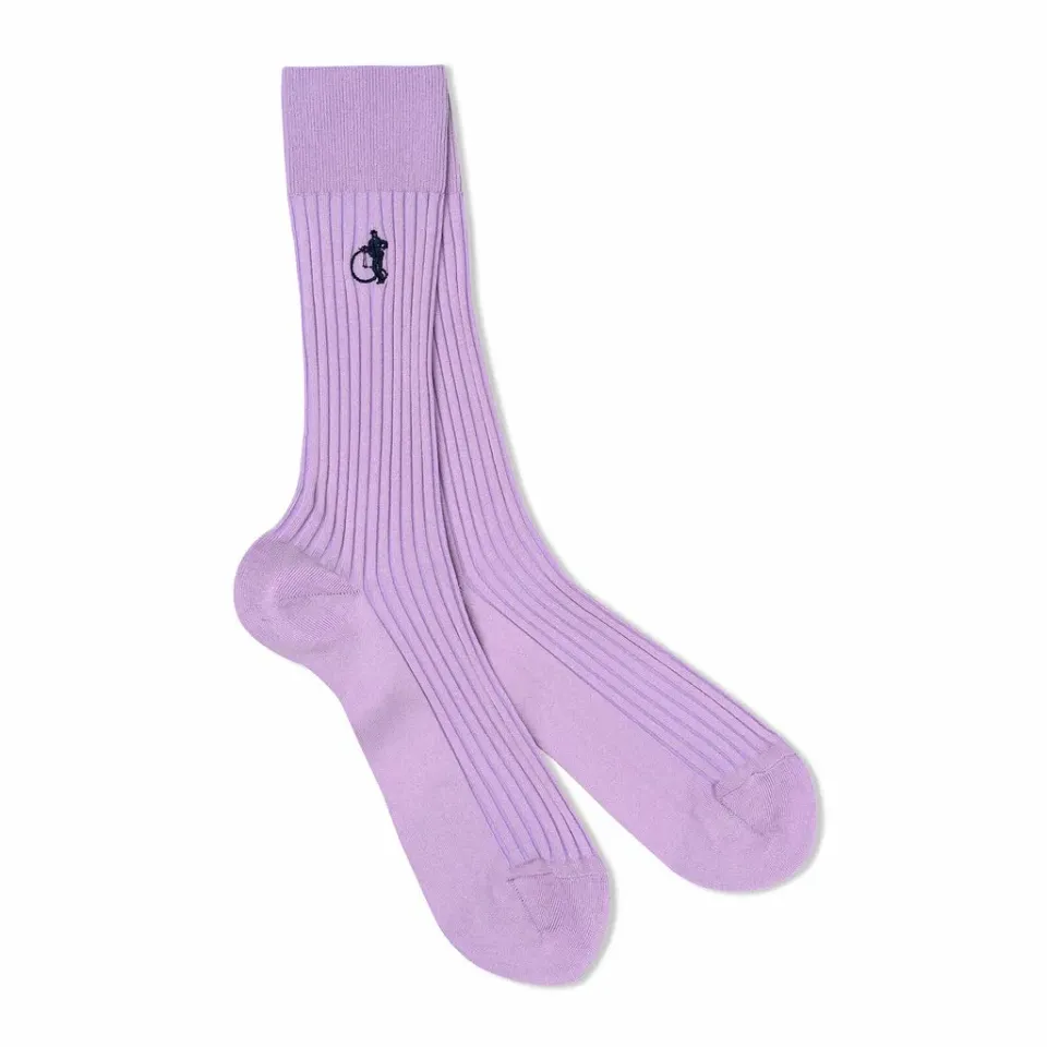 London Sock Company Simply Sartorial sokker lilla bomull
