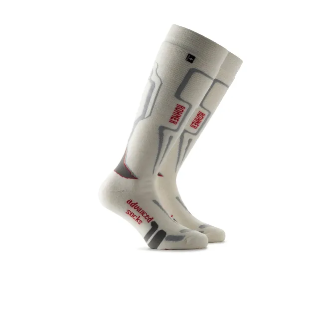 Rohner R-Motion skisokker hvit 36-38 lang ull