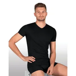 Rohner Men Shirt V-Neck Basic t-skjorte bomull