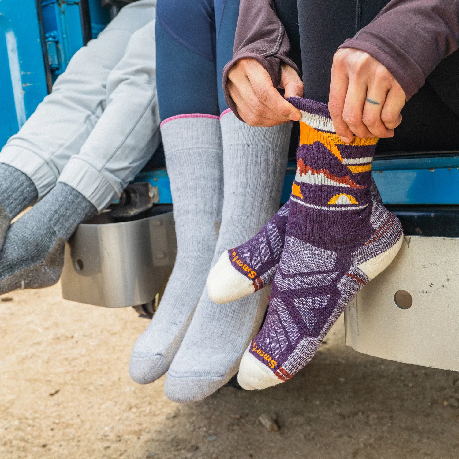 Smartwool Hike Mountain Moon tursokk purple iris