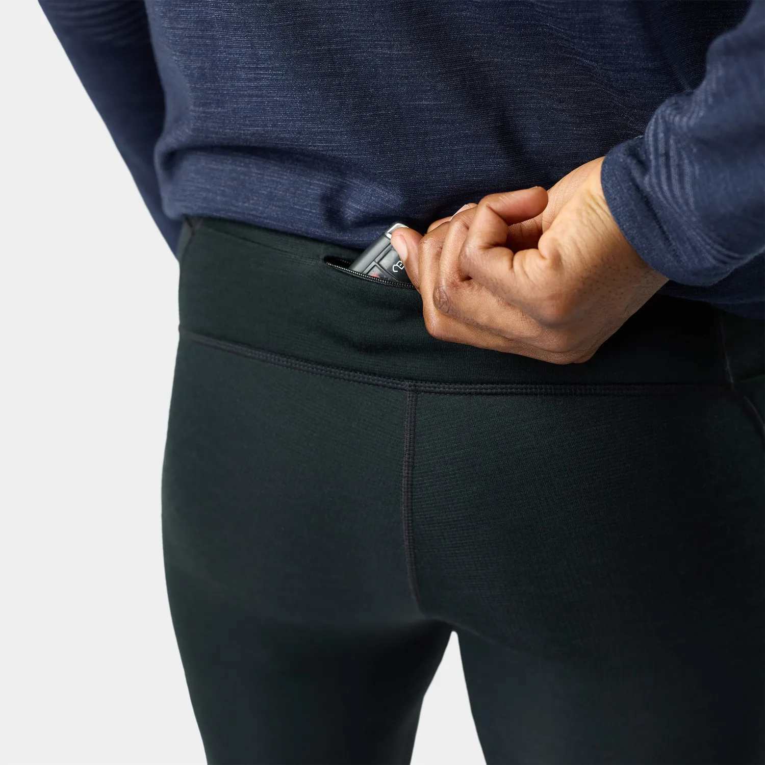 Smartwool Active Fleece Wind Tight tights svart vindtett
