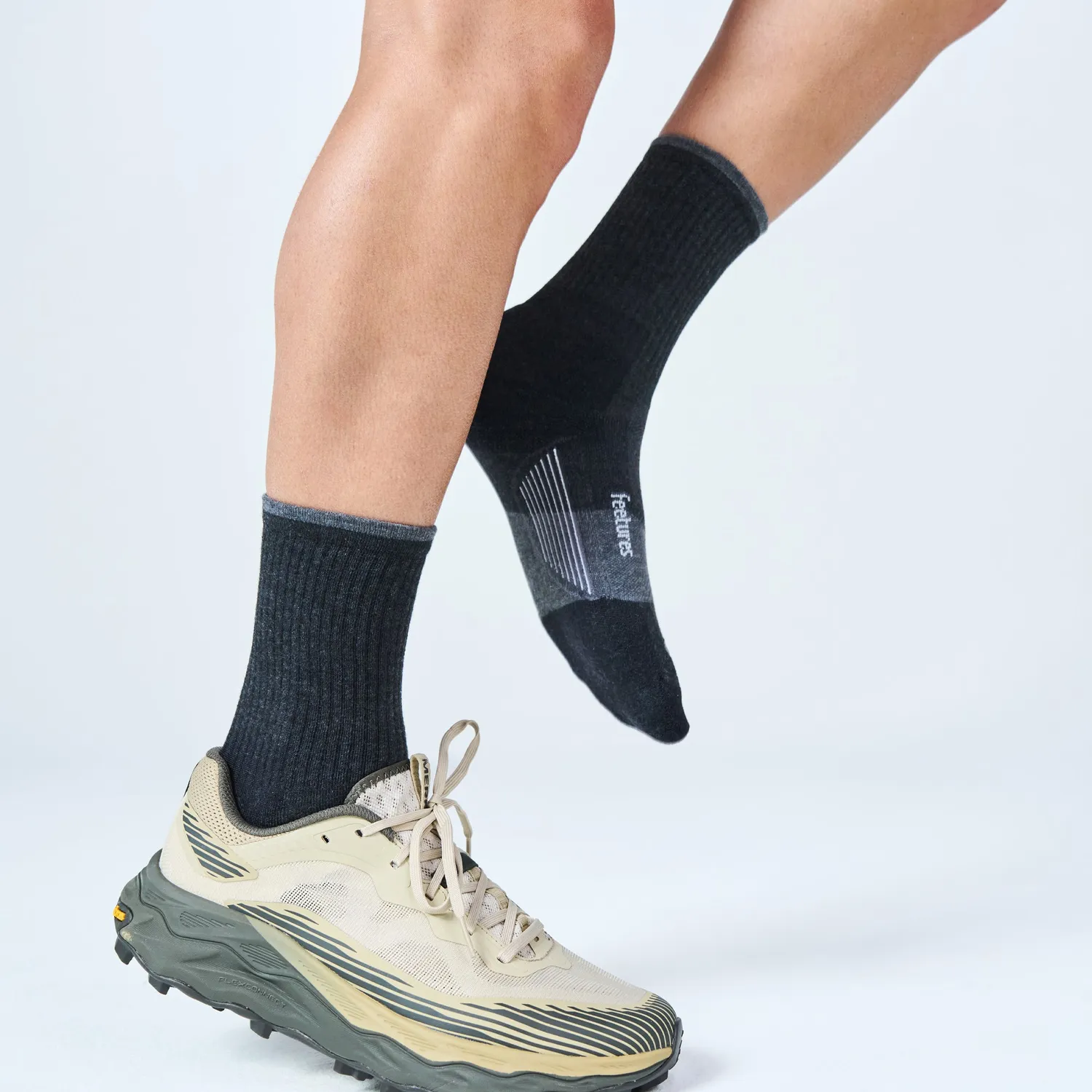 Feetures Trail Max Cushion Mini Crew sokker tectonic navy