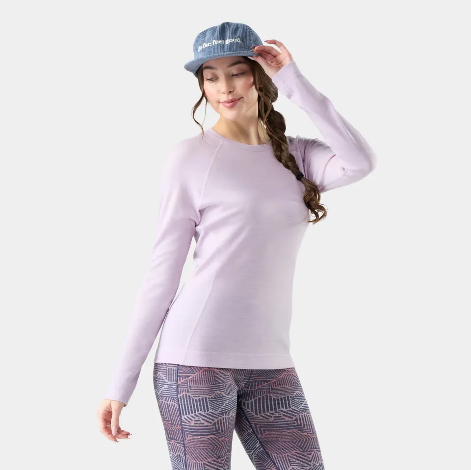 Smartwool Classic Thermal Base Layer Crew ulltrøye merino lavender sky