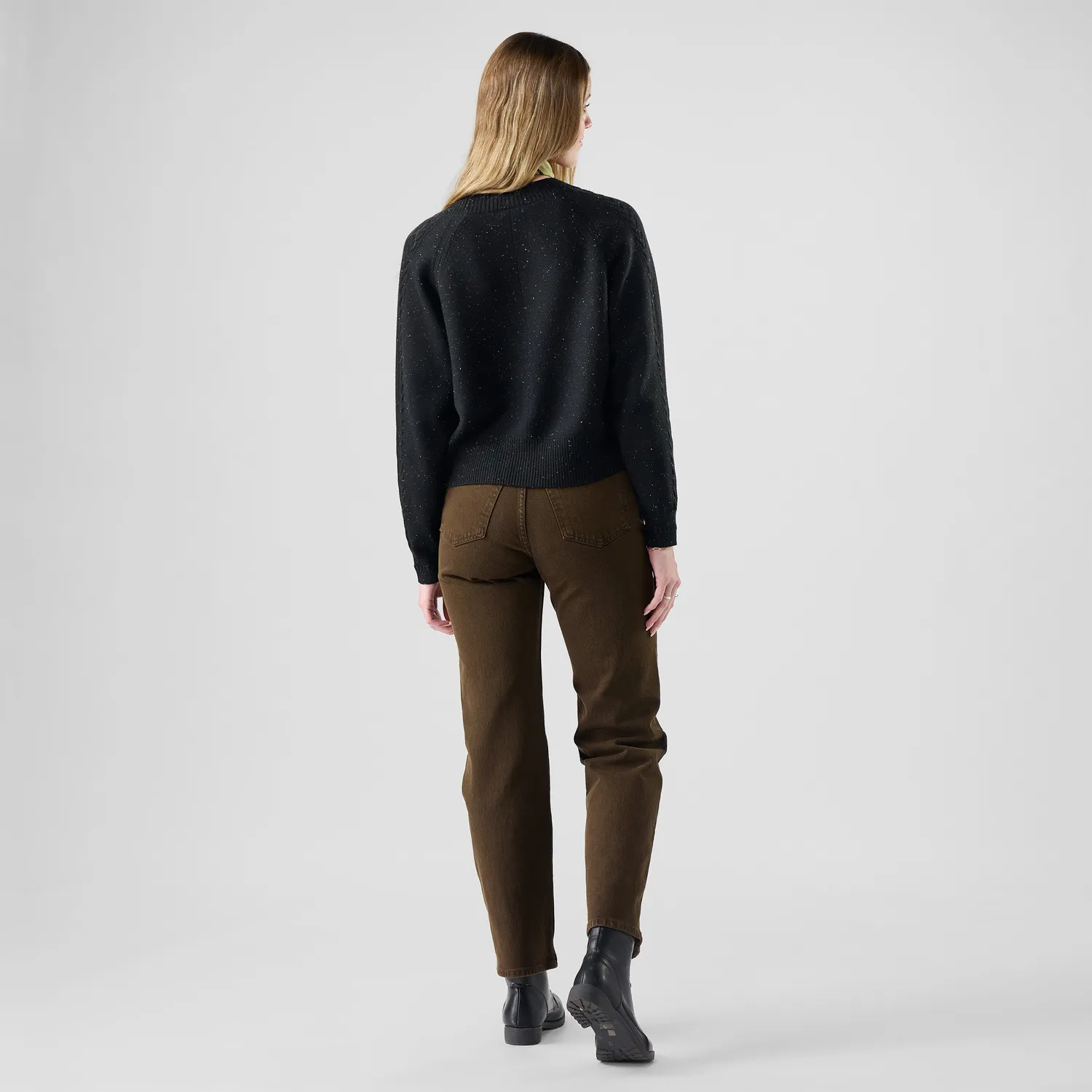 Smartwool Edgewood cardigan dame svart ull normal