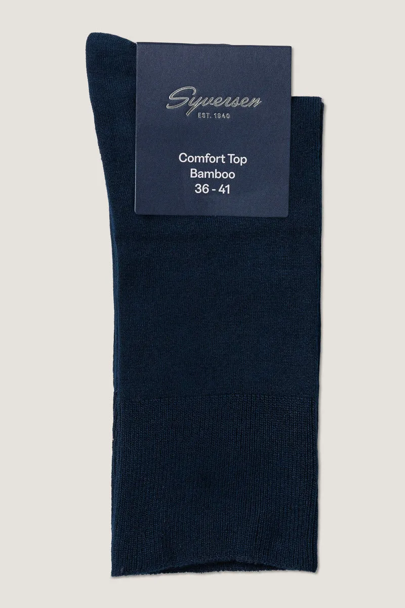Note By Syversen Bamboo Comfort Top sokker mørkeblå 36-41
