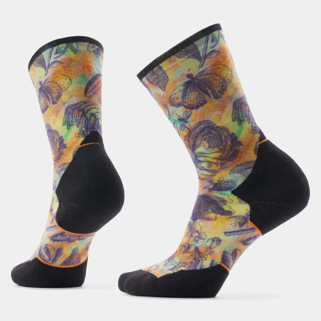 Smartwool Trail Run Floral Party Crew løpesokker multi ull