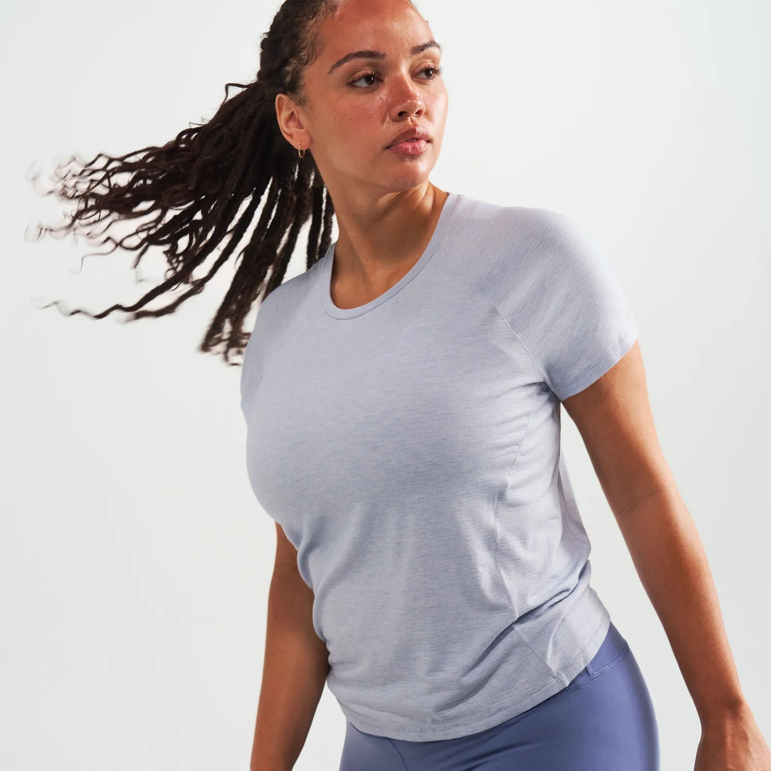 Feetures Stride Flex Performance t-skjorte dame hvit