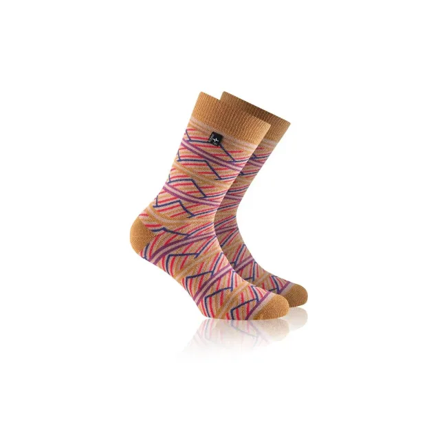 Rohner Fashion sokker gold multicolor slitesterk