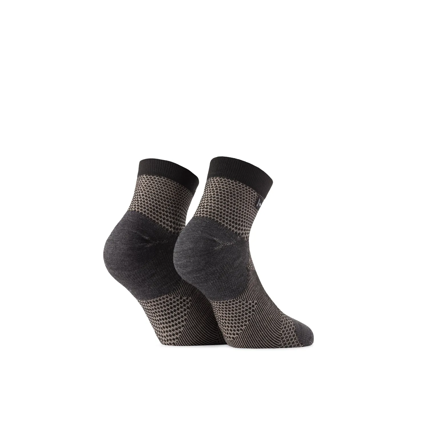 Rohner Copper Allsport Quarter sokker black 36-38 antibakteriell