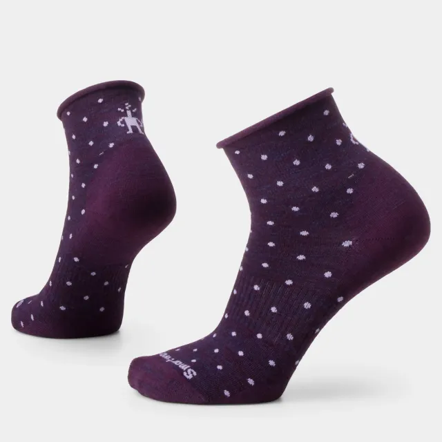 Smartwool Everyday Classic Dot Ankle sokker Purple Iris prikkete