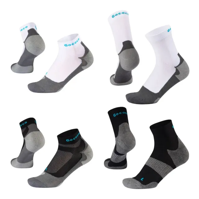 Gococo Run Essentials Classic lopesokker 4-pk svart