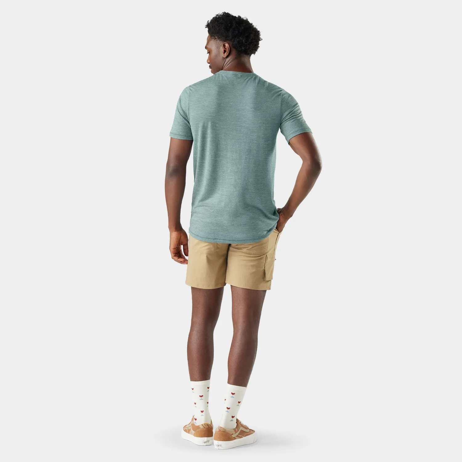 Smartwool Merino Hemp Pocket Tee t-skjorte dusty teal