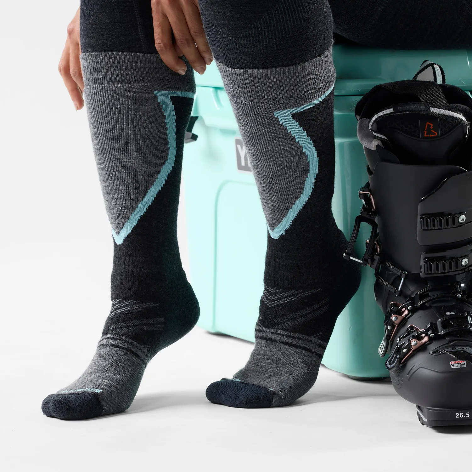 Smartwool Ski OTC sokker charcoal full demping