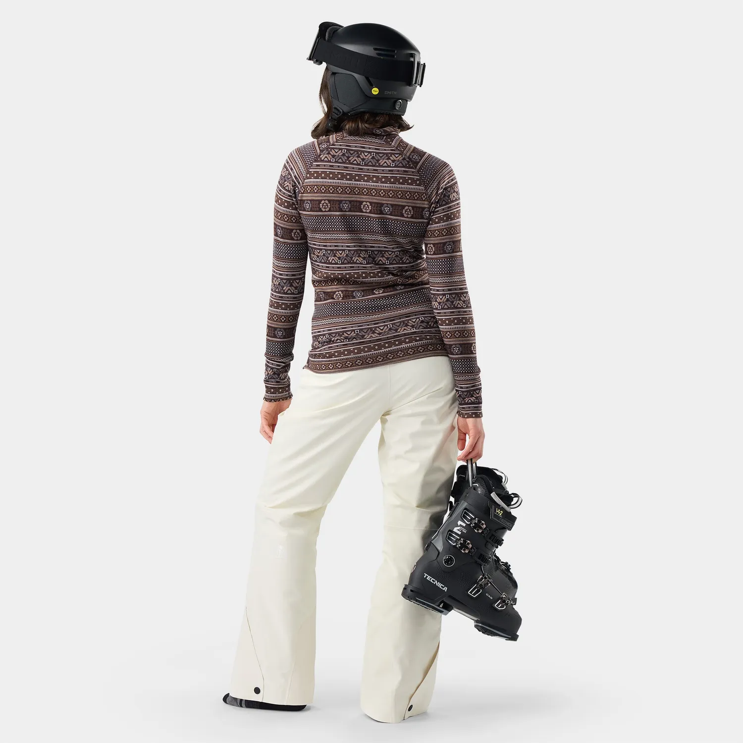 Smartwool Classic Thermal 1/4 Zip ulltrøye Mocha