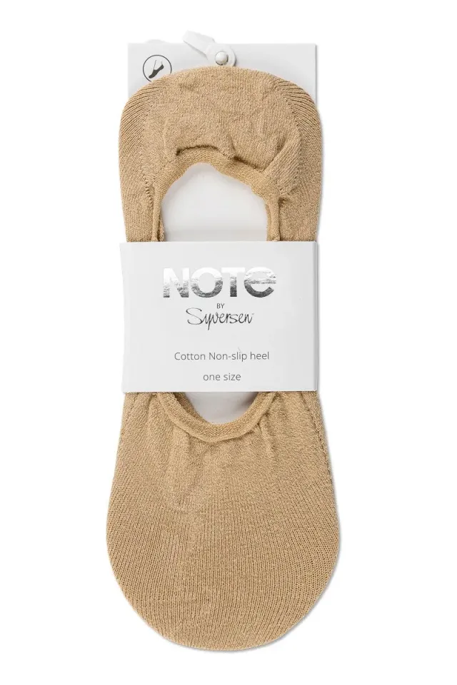 Note By Syversen Note stepssokk bomull beige 2-pk lav