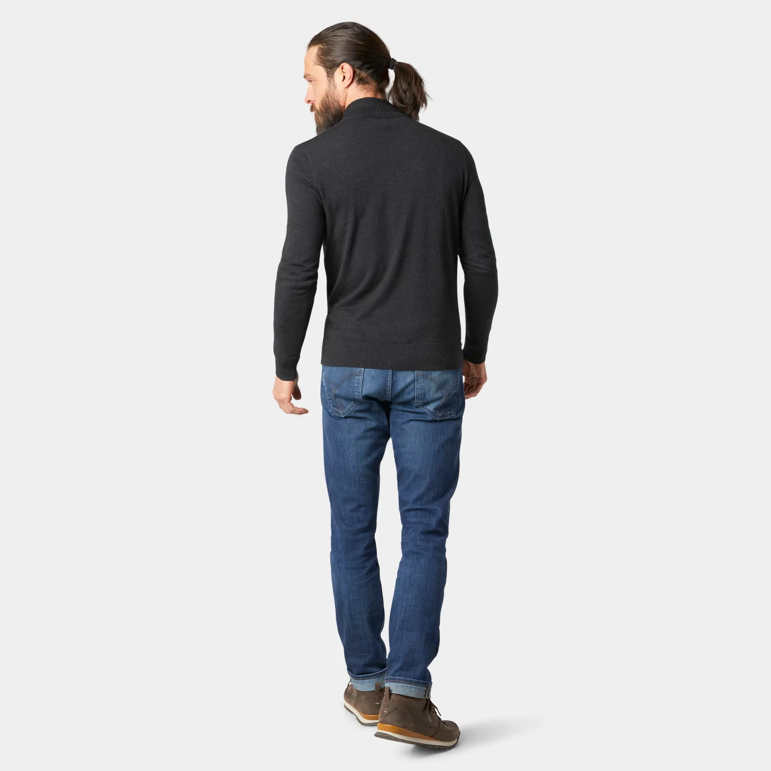 Smartwool Sparwood 1/4 Zip genser charcoal ull