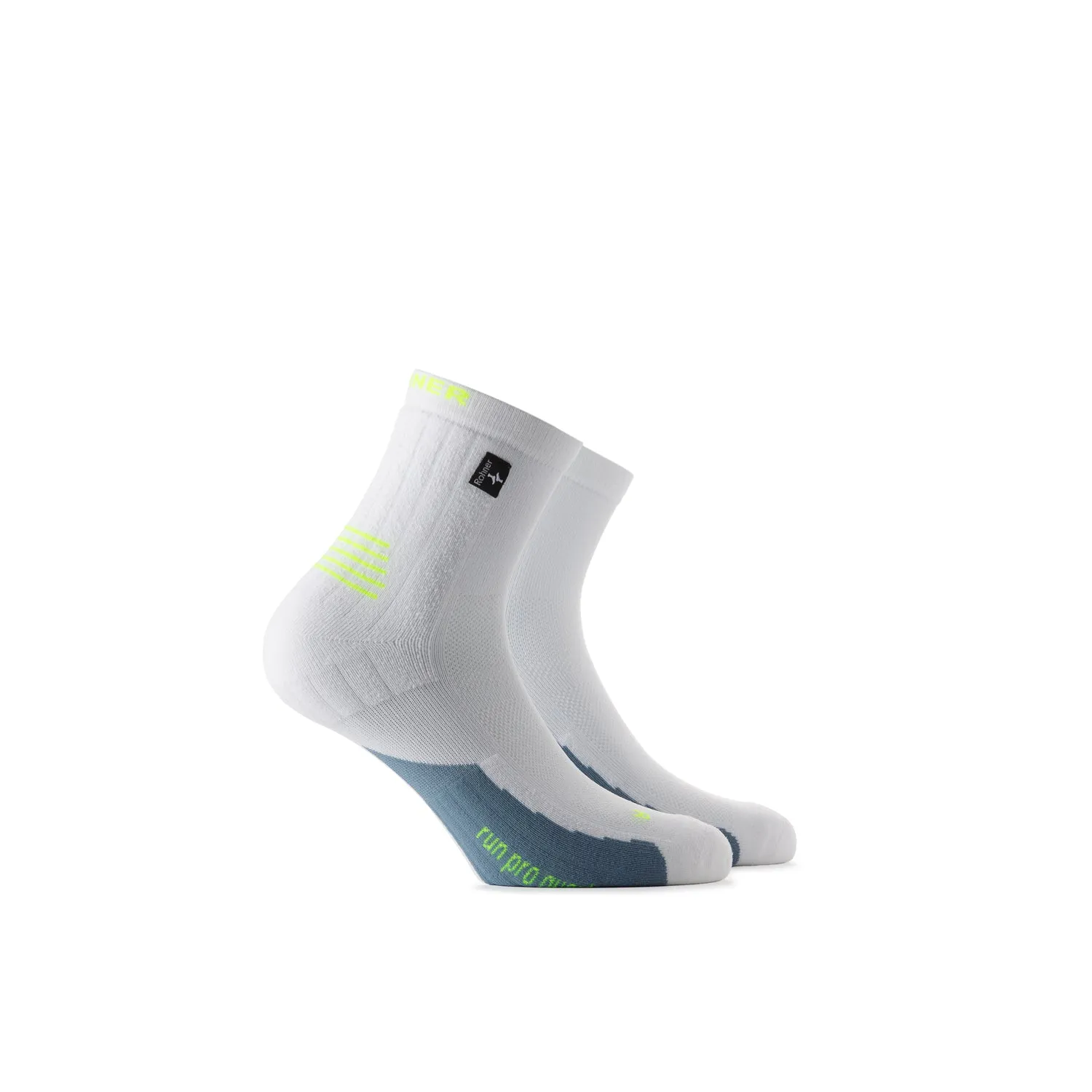 Rohner Run Pro Quarter løpesokker black lett demping