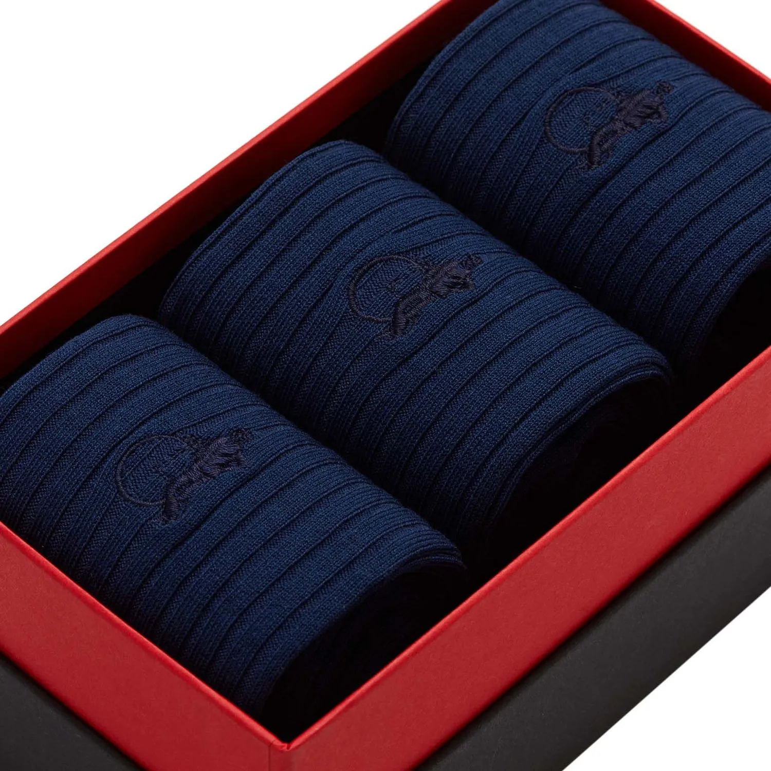 London Sock Company Simply French Blue sokker 3-pack blå