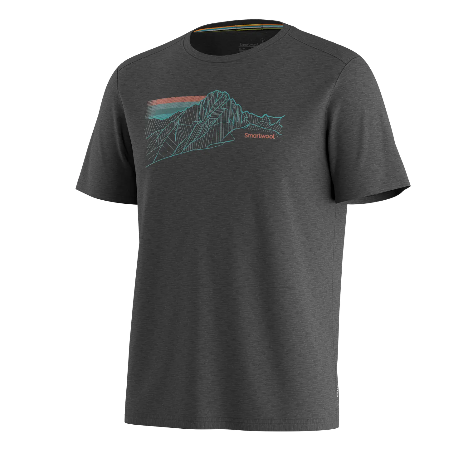 Smartwool Alpine Trace Active t-skjorte charcoal ull