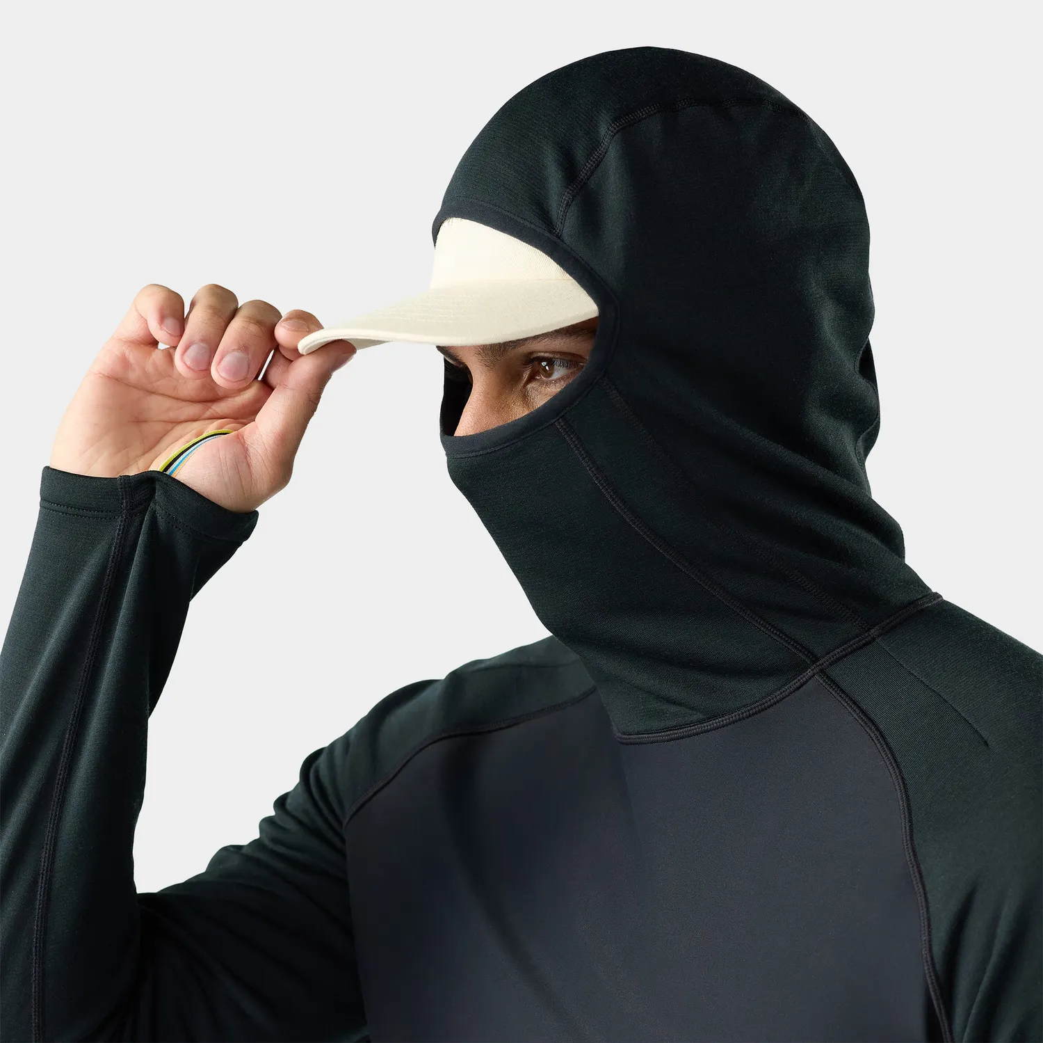 Smartwool Active Fleece Wind hettegenser svart vindtet