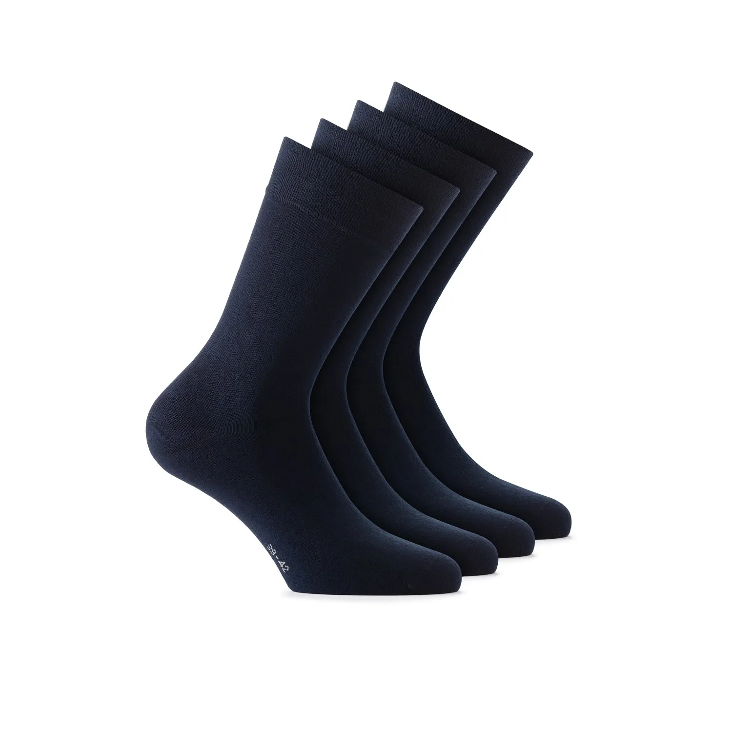 Rohner Bamboo sokker svart 39-42 6-pk myke