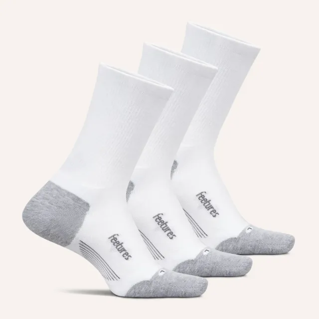 Feetures Elite Max Cushion Mini Crew sokker 3-pack hvit miks