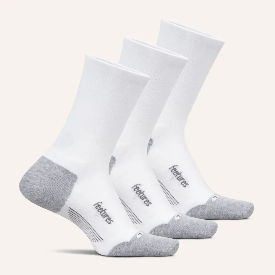 Feetures Elite Max Cushion Mini Crew sokker 3-pack hvit miks