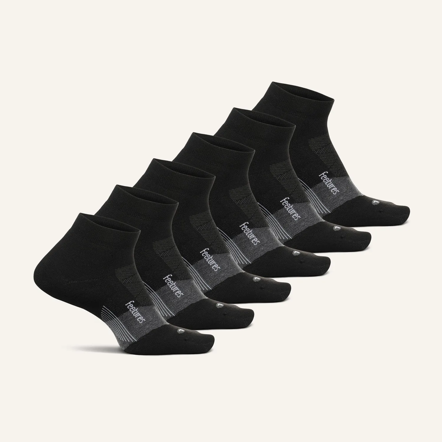 Feetures Elite Golf Max Cushion Low Cut sokker 6-pk tykk