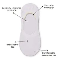 London Sock Company Simply Invisible ankelsokker 3-pack hvit