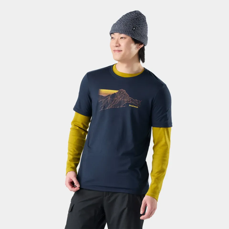Smartwool Alpine Trace t-skjorte deep navy merinoull