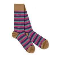 London Sock Company Sunset Stripes sokker 3-pak stripet