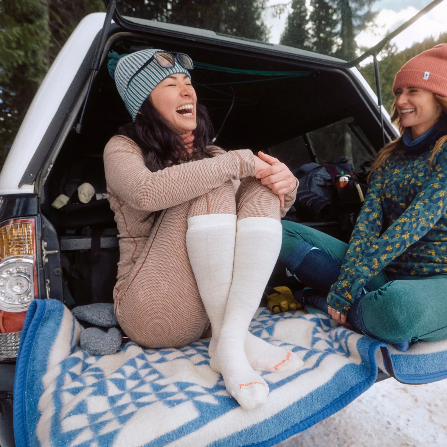 Smartwool Summit Knit Pom lue Dusty Teal merinoull