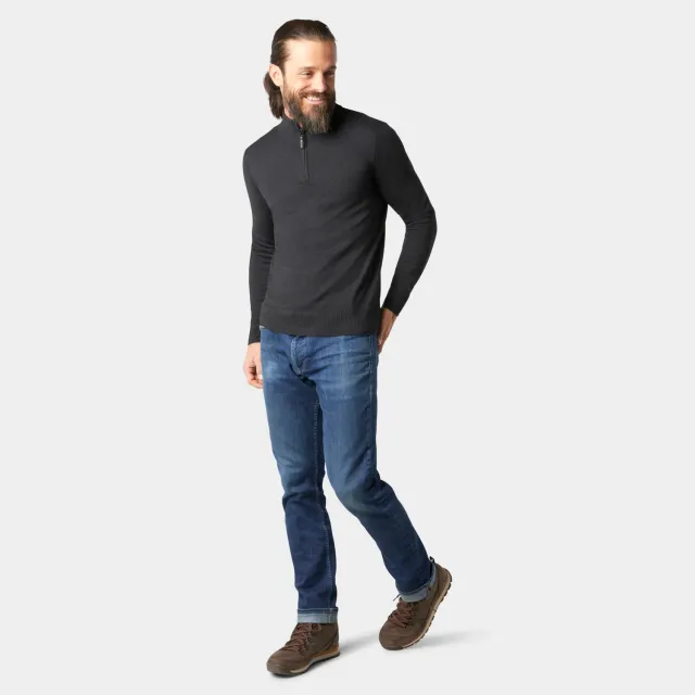Smartwool Sparwood 1/4 Zip genser charcoal ull