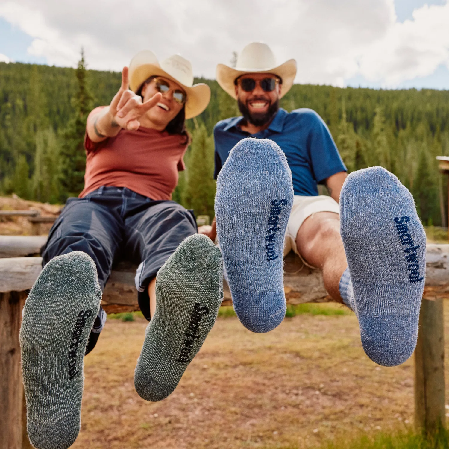 Smartwool Hike Second Cut tursokker Nightfall Blue ull