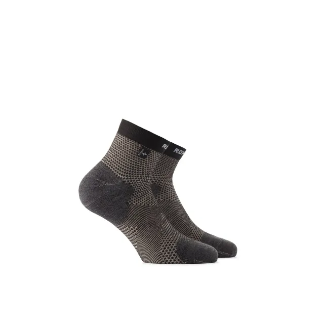 Rohner Copper Allsport Quarter sokker black 36-38 antibakteriell