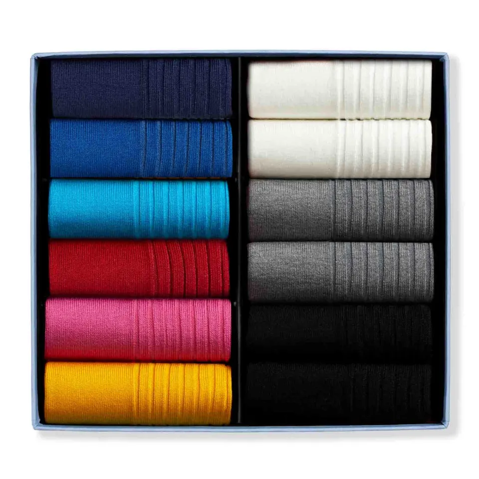 London Sock Company Ultimate Trainer ankelsokker 12-pack bomull