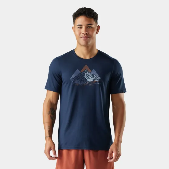 Smartwool Peak Bagger Active t-skjorte navy ull