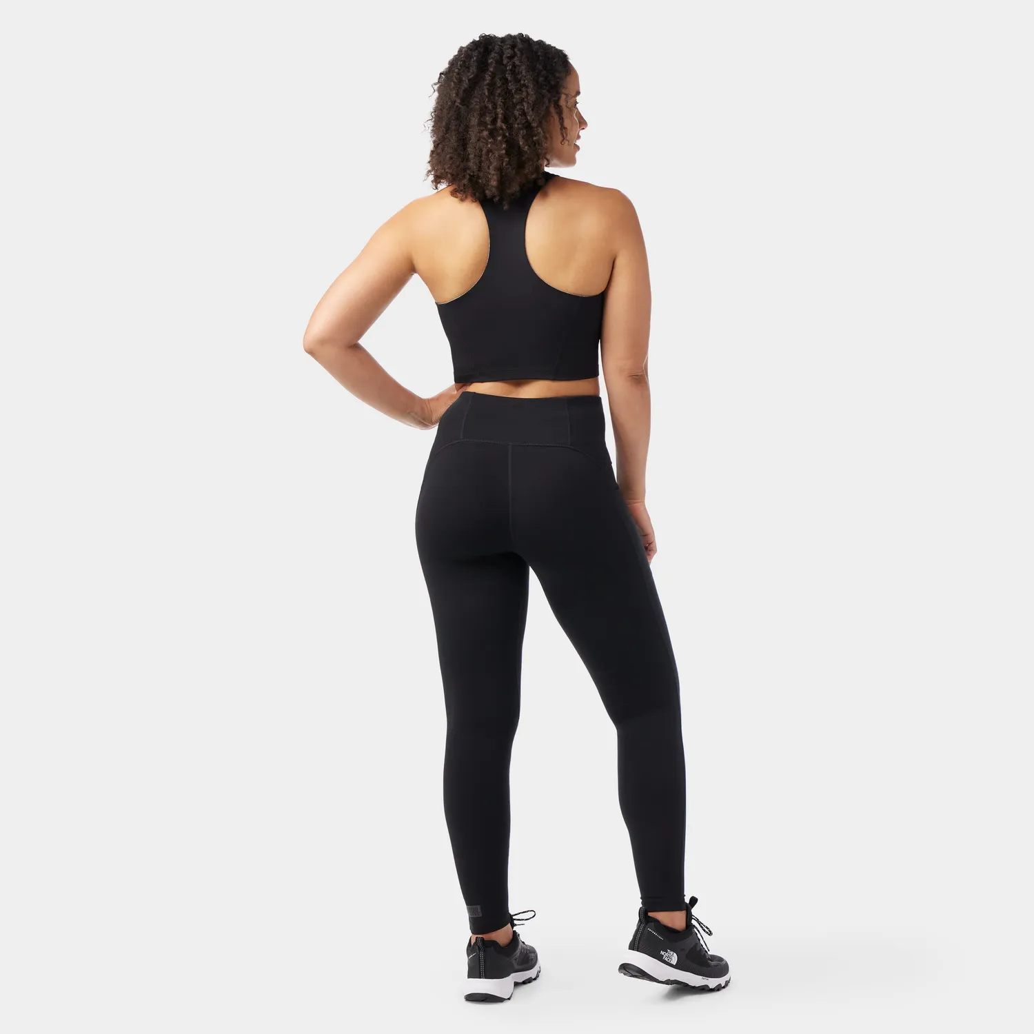 Smartwool Active Crop sports-bh svart lav støtte