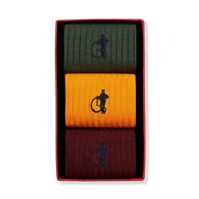 London Sock Company Simply Dapper sokker 3 par bomull