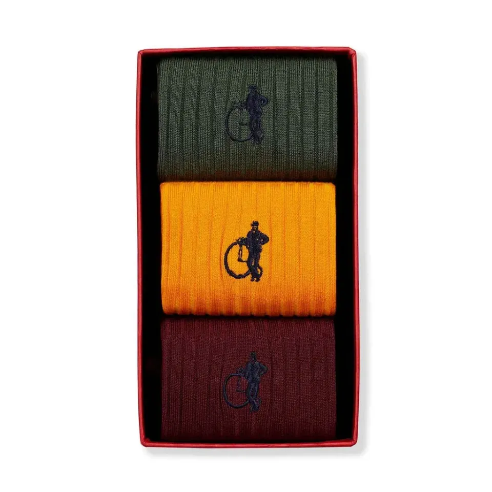 London Sock Company Simply Dapper sokker 3 par bomull