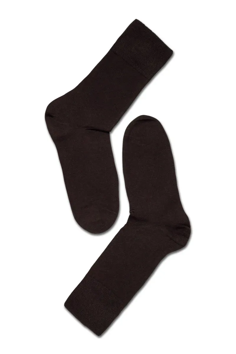 Note by Syversen Bamboo Comfort Top sokk brun prikket